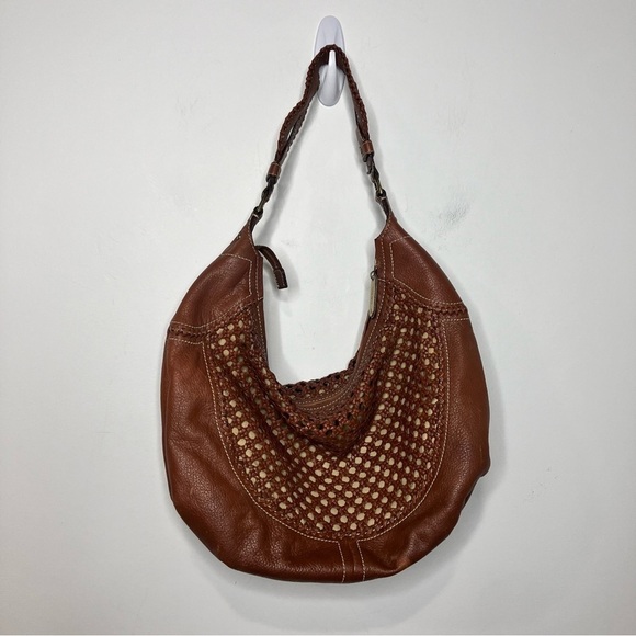 Cole Haan Handbags - Cole Haan woven leather hobo bag shoulder bag large size